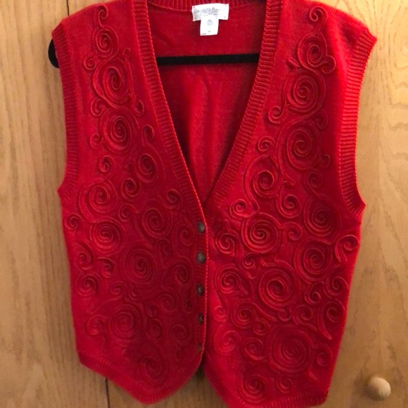 Tricots St Raphael Vintage Knit Vest size Medium - Picture 2 of 7